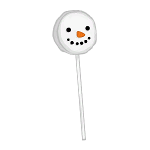 Snowman on a Stick