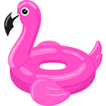 Floating Flamingo