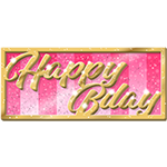 Happy Bday Plaque